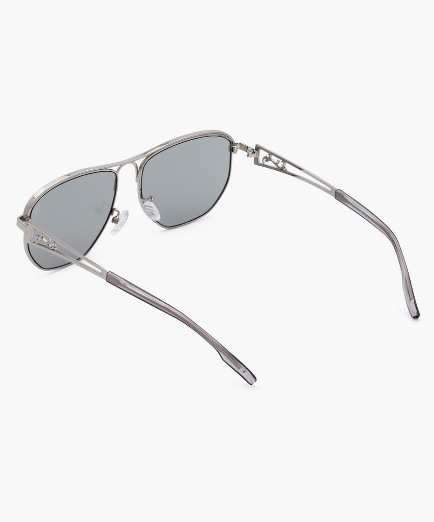 Likkeullou Rc Stainless Steel Veil Sunglasses Gray