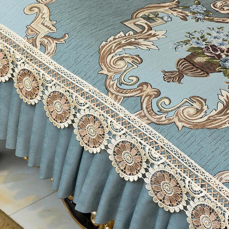 Home Decor Sofa Protector Luxury Jacquard Fabric Non Slip Sofa Cover Living Room Couch Cover Slipcover Lace Sofa Towel Cushion