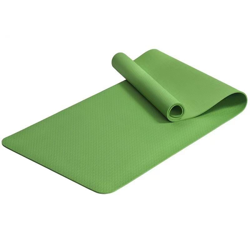 Extra Thick TPE Yoga Mat 6mm Non-Slip Exercise Beginners Women Home Fitness Gym