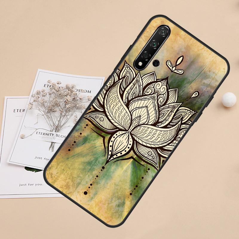 Mandala Pattern For Huawei Nova Y91 Y61 Y60 Y70 Y72 Y73 Y90 9 10 SE 7i 8i 11i 12i P30 P40 Lite P60 Pro Case