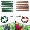 100 Pieces Plant Clips Vines Fixing Clips Plant Growth Clamps Plant Vine Clips for Peppers Cucumbers Roses Tomato Greenhouse