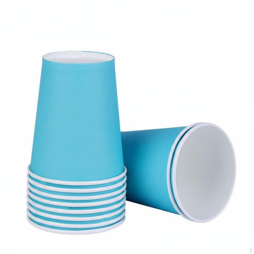 10 Pieces Kindergarten Art Cups Thickened Colored Paper Creative Educational for Preschoolers,