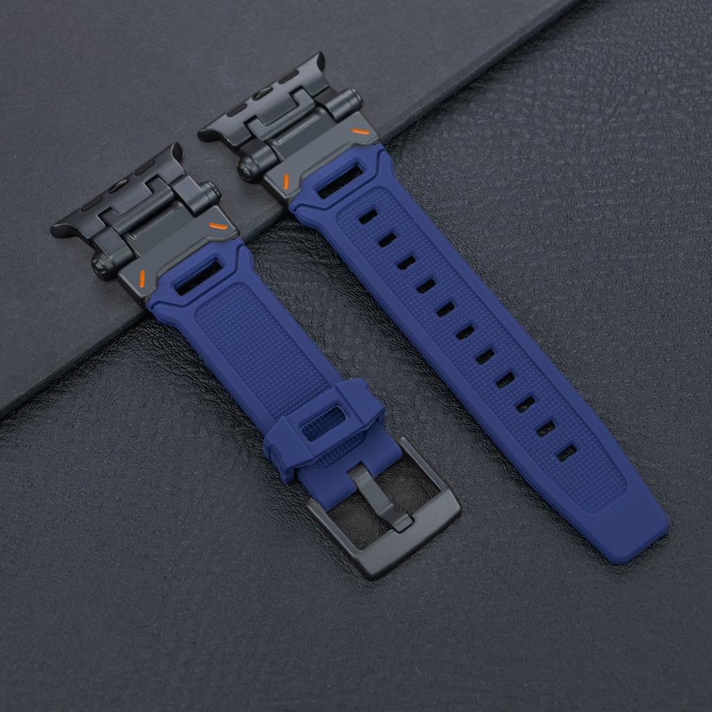 Sports Apple Watch Band for Apple Watch Ultra 2 49mm 45mm 44mm 42mm Silicone Strap for Apple Watch Series 8 7 6 5 4 Se Bracelet