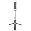 Tripod Selfie Stick with Light Mobile Phone Wireless Bluetooth Foldable Mini StandBlack