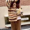 Navava Nk2810 Casual Stripe Long Sleeve Knit Cardigan