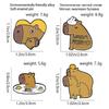 Adorable Capybara Prankster Brooch: I Love Hugs Fashion Badge