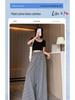 Women's Plaid High Waist Wide Leg Pants - Summer Casual, Loose & Slimming Skirt Style