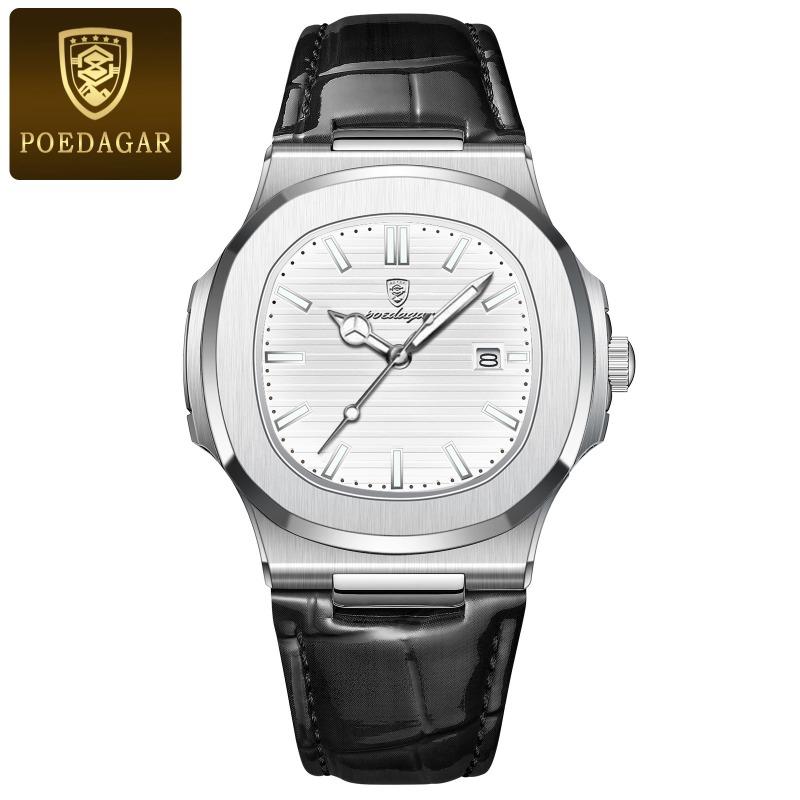 New Top Brand Ultra Thin Men's Watch New Fashion Waterproof Quartz Calendar Luminous Wristwatch