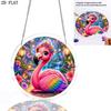 2D Flat - 1pc, 2D Flat Jungle Flamingo Theme Design, 2D Flat Acrylic Sun Catcher Window Hanging Decor, Suitable As Birthday Gift for Women, Men And Mo