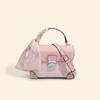 Fashion Ladies Box Shoulder Bag Chinese Girl Crossbody Bag Versatile Embroidery Women's Handbag Silk Scarf Decoration PU