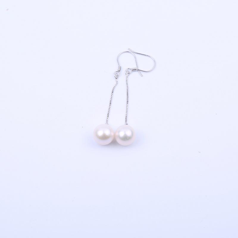 

Серьги из пресноводного жемчуга класса AAAA, 8-11 мм, круглые, на нити, с микродефектами и изысканные