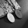 European and American Retro Portrait Cross Stainless Steel Necklace Titanium Steel Men and Women