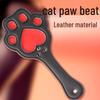 Red Leather Cat Paw Erotic Slapper for Adults