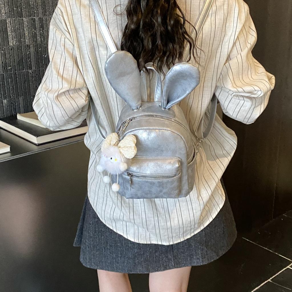 Schoolbag fashionable cute mini backpack bag women's 1011 new Korean version of foreign style versatile leisure travel ears small backpack