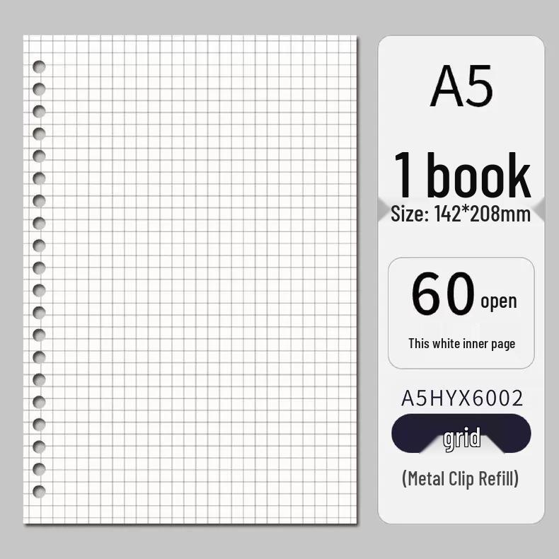 Minimalist Large-Capacity Loose-Leaf Binder: Essential for Students and Office Workers