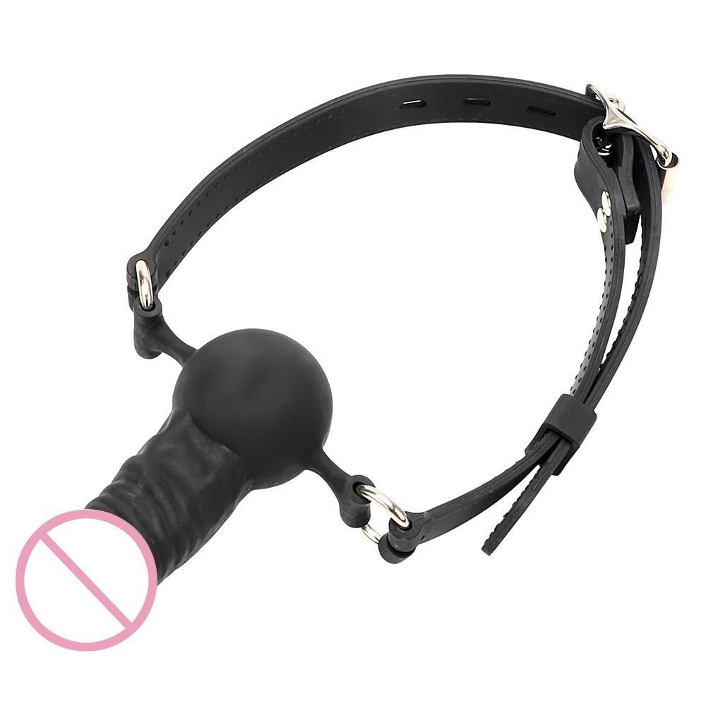 Рот Plug Ball Fetish Bondage РабСкие удерживающие устройства Ремень Фетиш Игрушки для взрослых Для женщин Мужчины Кляп