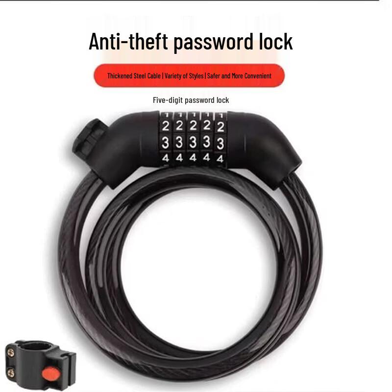 Lishi Portable Anti-theft Bicycle Combination Lock