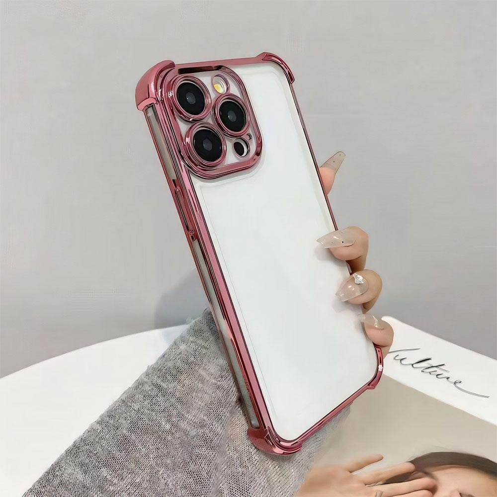 For Tecno Spark Go 1 2025 2024 2023 Spark 20 20C 10C Pop 9 8 7 Pro Case Clear Luxury Shockproof Four Corner Electroplated Cover