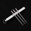 Titanium Alloy Portable Toothpick Metal Toothpick Creative Aluminum Alloy Toothpick Tube Toothpick Box