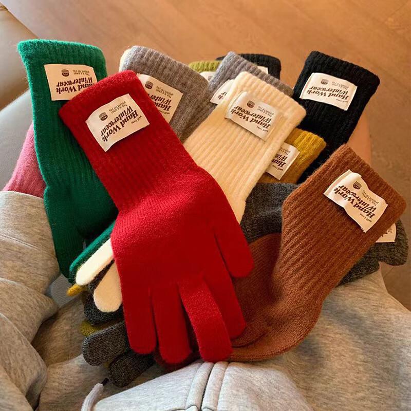 

Унисекс Митенки с сенсорным экраном и удлиненным запястьем, вязаные