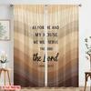 2pcs 2D flat printing Drapes Joshua House Serve Lord Polyester Without Electricity Festive Wall Decor Use for Multipurpose Event