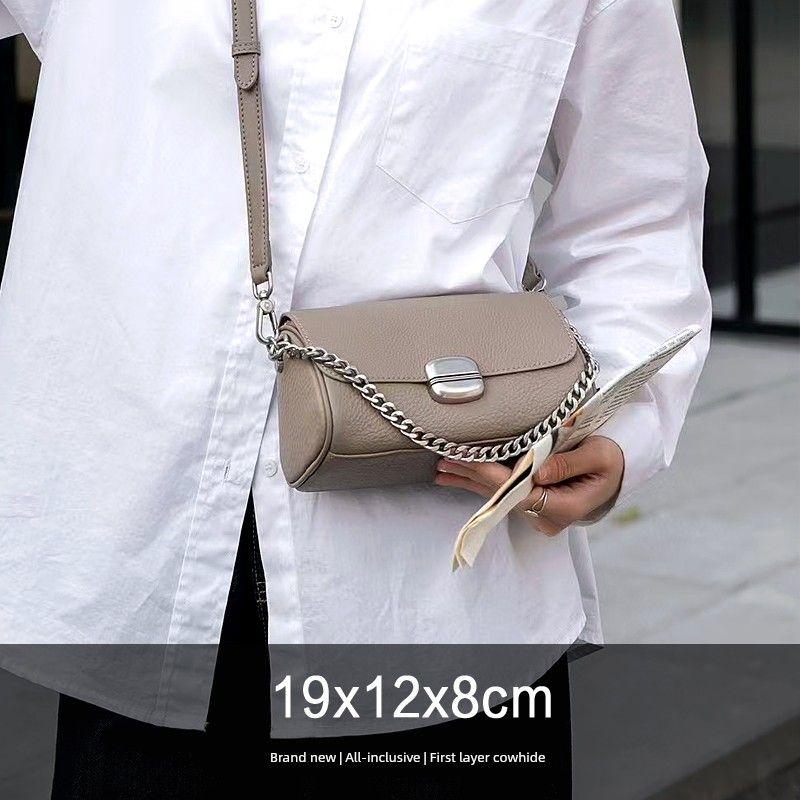 [Clearance Special Offer] First Layer Cowhide Women Bag Genuine Leather Bag Skeleton-Skin