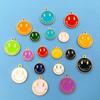 Korean Style Smiley Face Multicolor Alloy Pendant for DIY Jewelry & Phone Chains