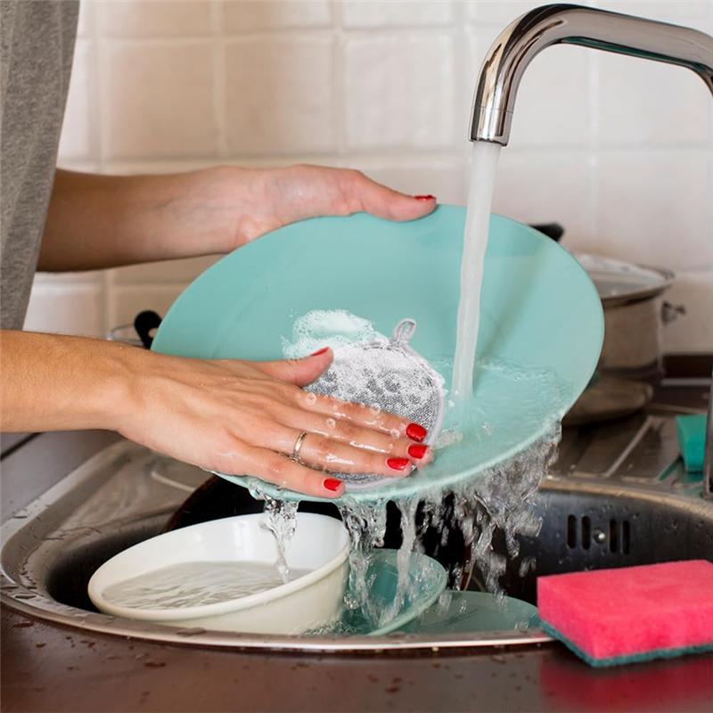 ABBY-Multipurpose Wire Dish Washing Rags, 2025, The Latest Multi-Purpose Wire Tableware Cover, Is Used For Wet And Dry