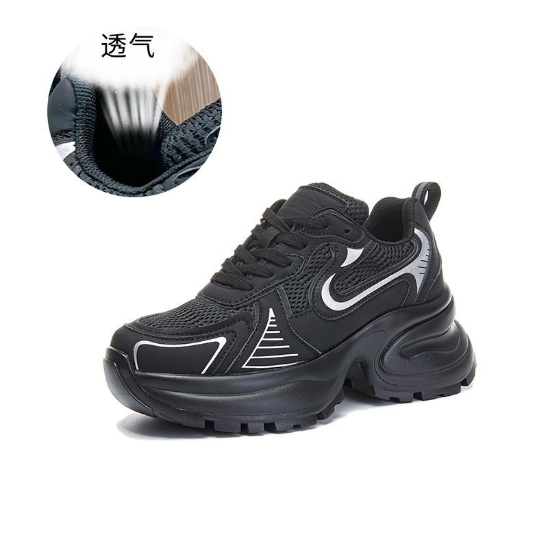 Absorbent Sole Dad Shoes Women's 2025 Spring New Thick-soled Heightening Sports Shoes Casual Fashion Trendy Shoes Versatile Women's Shoes