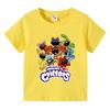 Smiling Critters Children's Clothing Kawaii Cartoon Funny T-Shiirt Boys Short Sleeve Fashion Tops 3-14Years Kids Summer Clothes