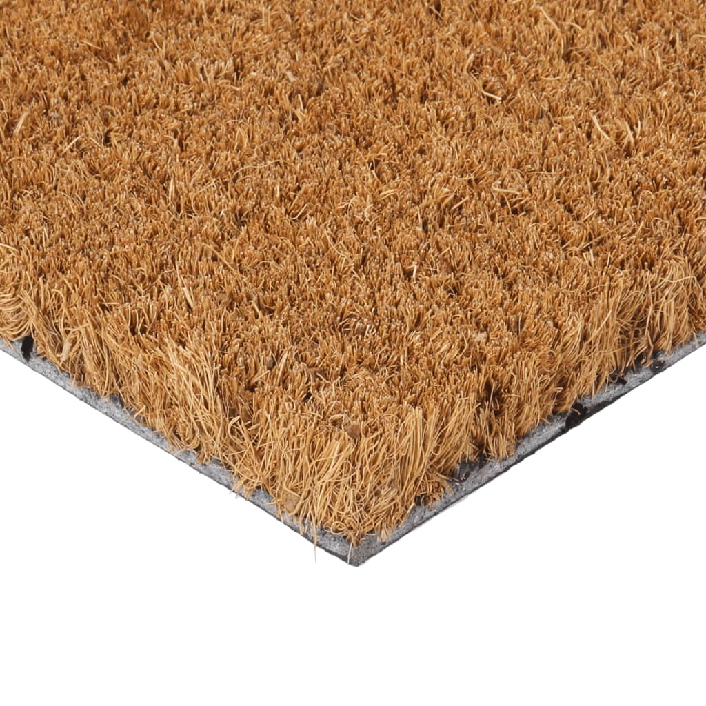 vidaXL Coconut Fiber Doormat Natural Color 40 X 60 Cm Tufted