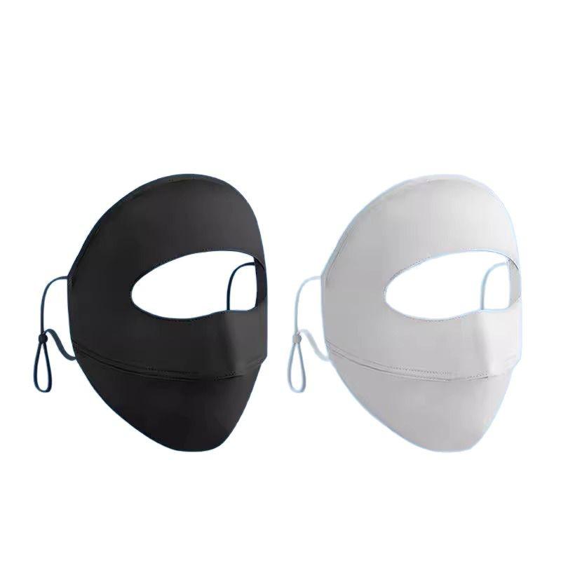 Ice Silk Breathable Full Face Sunscreen Mask - UV Protection for Summer