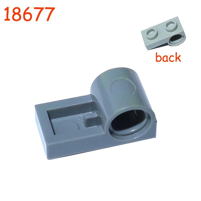 1x2 featuring Pin Hole on Bottom Construction Bricks Blocks 18677 Plate Modified High-Tech Parts Works With Learning DO IT YOURSELF Playthings