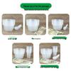 ZISIZ Disposable Plastic Bowl and Chopsticks Set