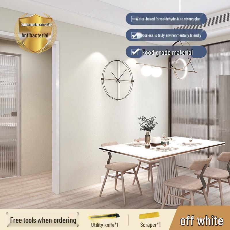 Morandi Solid Color Self-Adhesive Chinese Style Wall Stickers for Dorms and Bedrooms