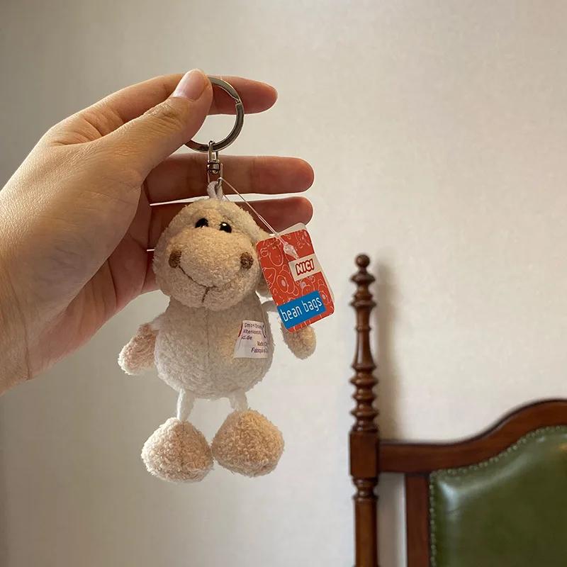 New Cartoon Kawaii Animal World Plush Toy Keychain Pendant Creative Ins Small Fresh Cute Small Animal Plush Backpack Pendant