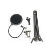NB35 Microphone Suspension Boom Scissor Arm Stand with Mic Clip Holder Filter Windscreen Mask Shield with Stand Clip Kit