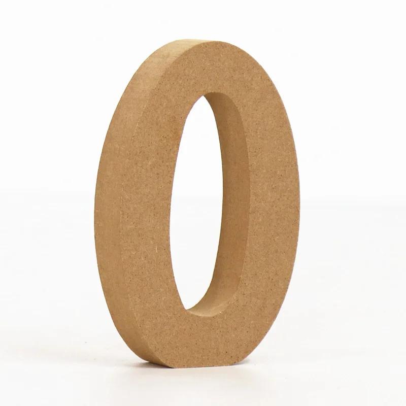 Top Quality 1Pc Wood Color Numbers 0-9 Wooden DIY Arabic Numerals Art Crafts Standing Party Wedding Home Decor