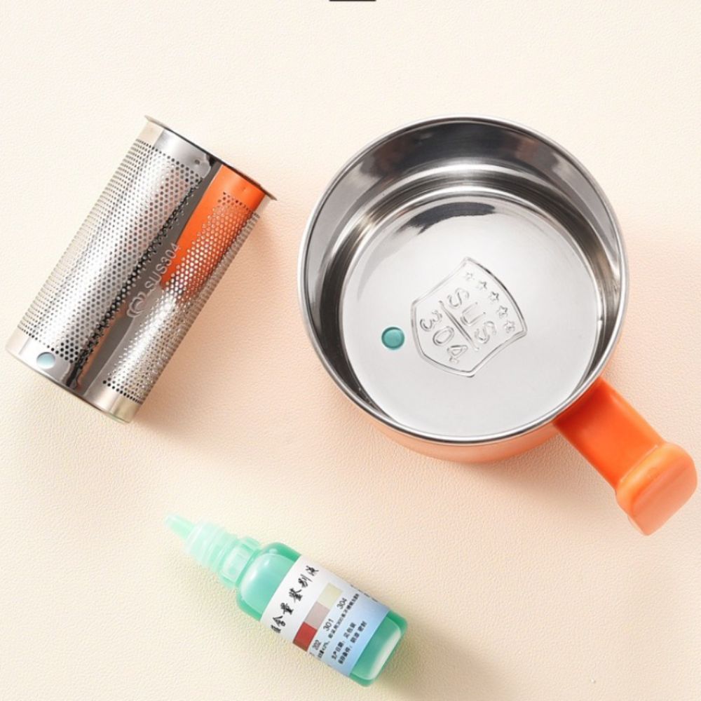 304 Stainless Steel Thermal Coffee Mug 500 ML Anti Scald Insulated Tea Cup with Tea Strainer Double Wall Travel Tumbler