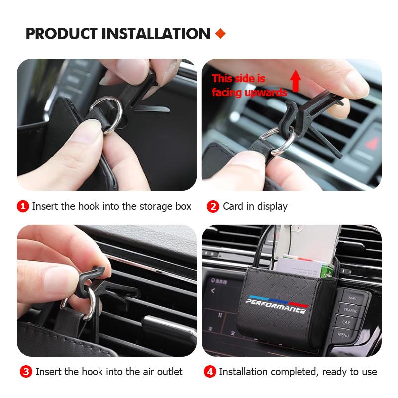 Car Air Outlet Hanging Storage Box Air Vent Dashboard Tidy Hanging Case For BMW 1 2 3 5 7 Series X1 X2 X3 X4 X5 X6 G20 G30 G11