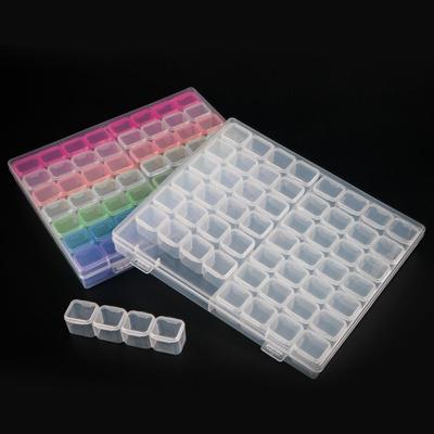 Versiegelter leerer Perlenbehälter Strass Organizer Nail Art Zubehör Kunststoff Aufbewahrungsbox