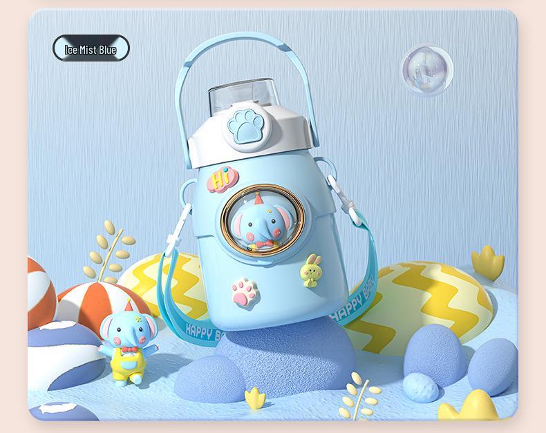 2025 Izolovaná nerezová dětská láhev na vodu s víčkem otevíraným jedním tlačítkem