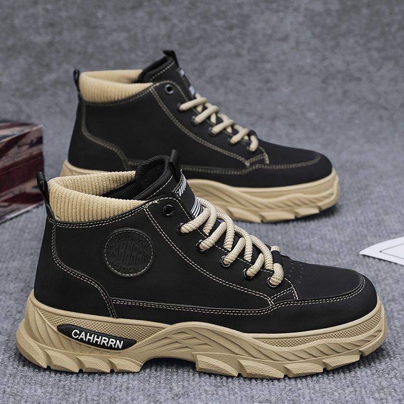 

Ботинки Martin мужские весенние и осенние на толстой подошве износостойкие нескользящие ботинки для инструментов альпинизма ретро американские британские короткие ботинки 39