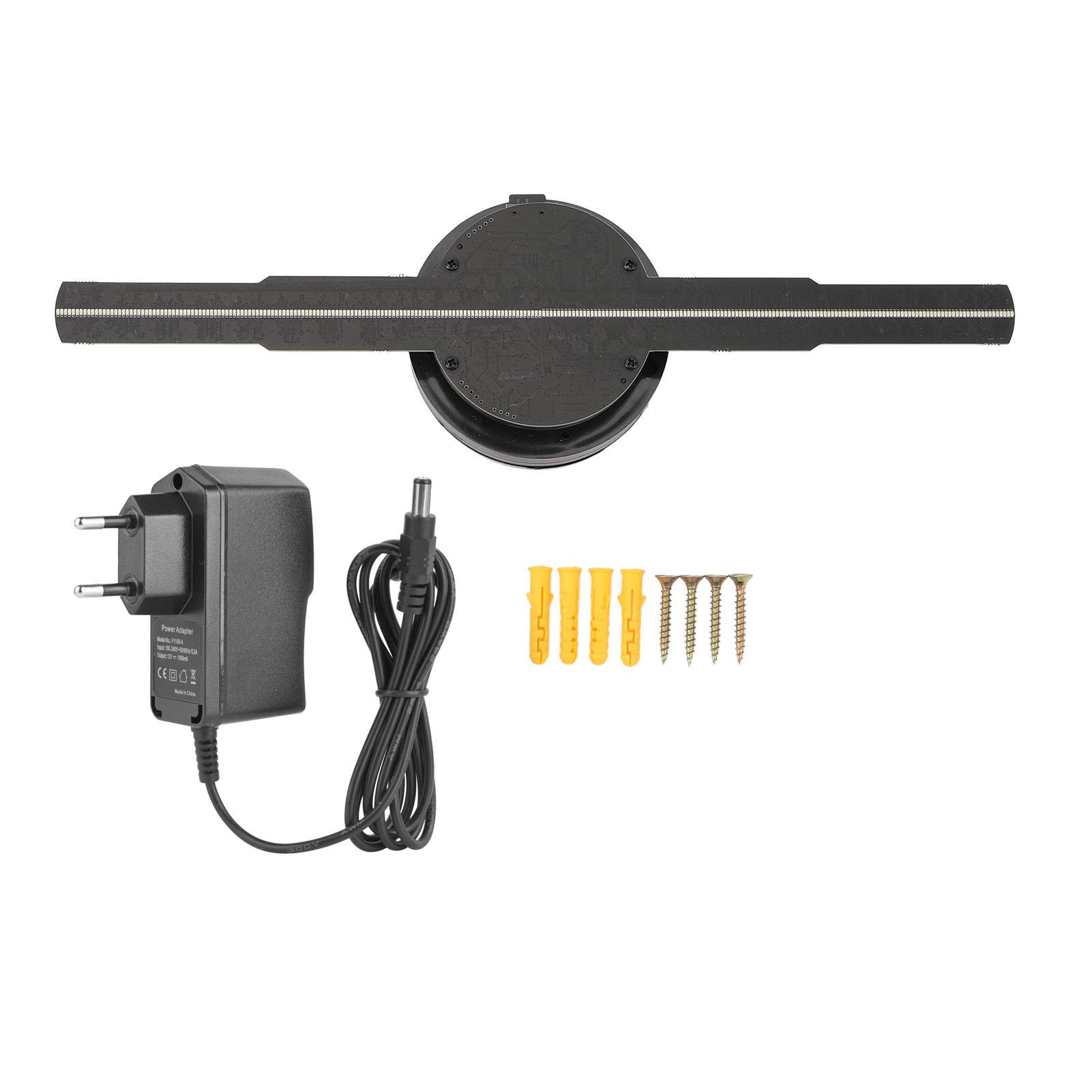 

3D голограммный вентилятор Professional 256 Light Beads с высоким разрешением поддерживает WiFi APP 3D рекламная машина EU Plug