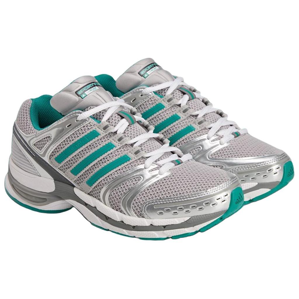 Adidas Sporty & Rich X Adistar Control 5 Fashionable Comfortable Running Shoes Unisex Sneakers Silver Green IH9708