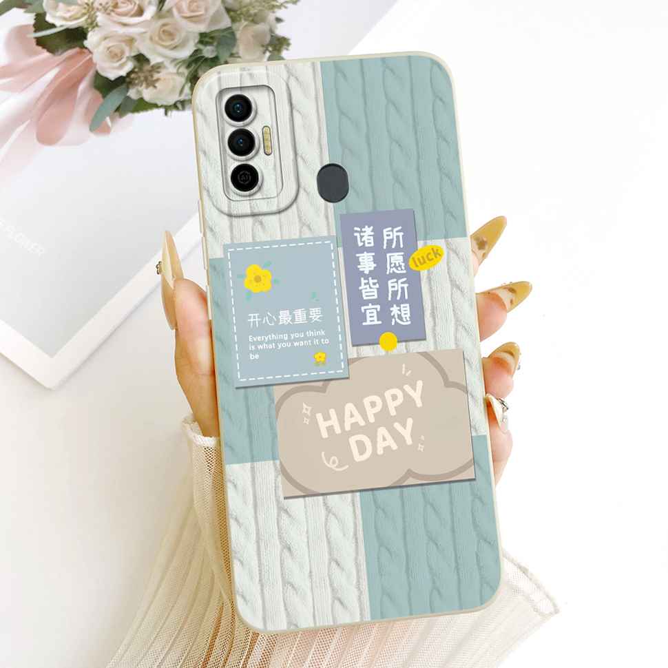 Cover For Tecno Spark 7 2021 Cute Rabbit Casing KF6 KF6j Soft Silicone Casing For Tecno Spark 7 Spark7 Back Cover Coque