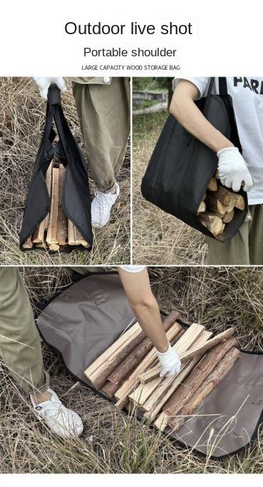 Outdoor Portable Portable Durable Firewood Storage Bag