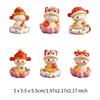 6 Pieces Chinese Year Snake Figurines Cute Craft for Home Cabinet Shelf