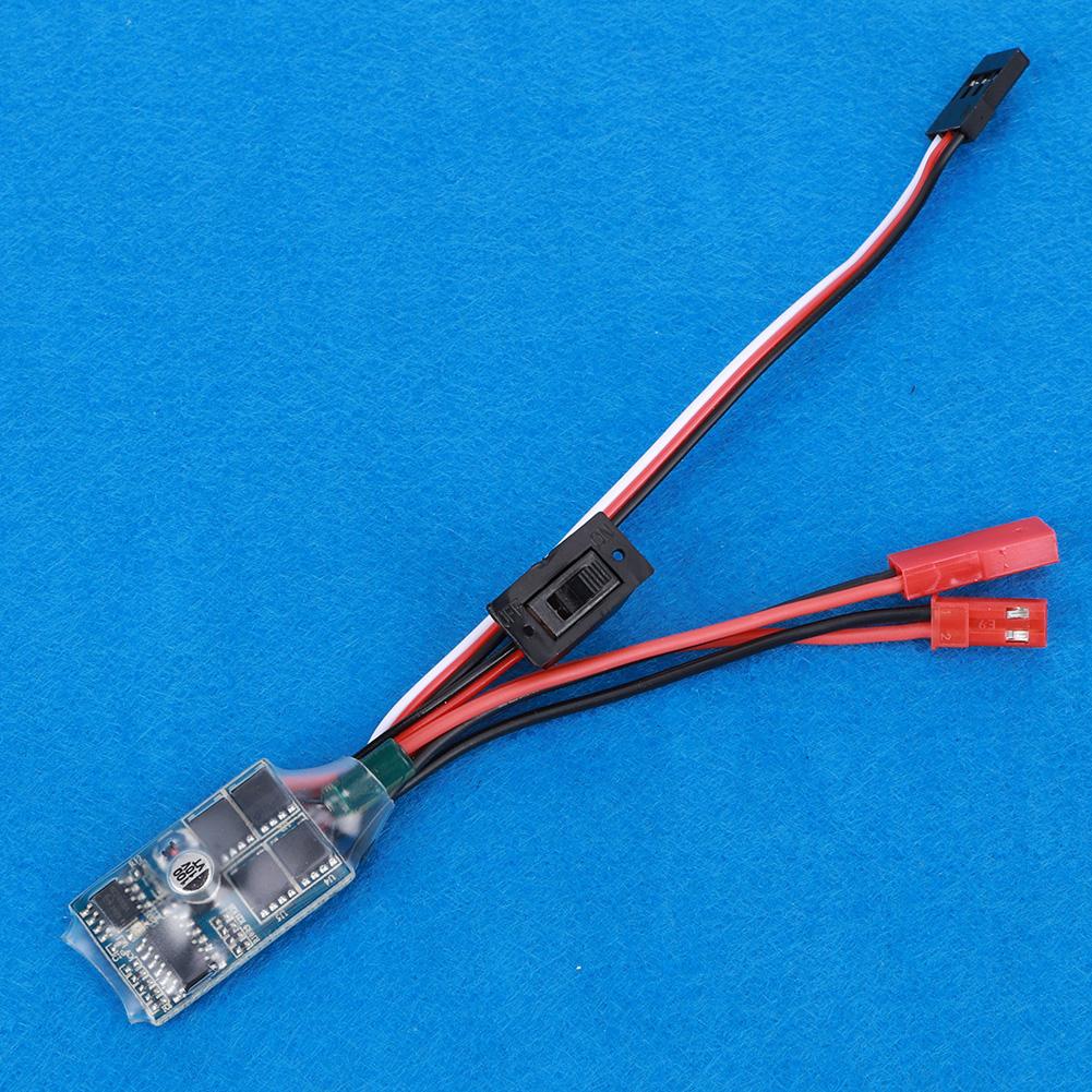 30A Two‑Way Brushed Electric Speed Controller ESC Fit for WPL C14 Celsius C24 Celsius B14 Celsius B24 Celsius B16 Celsius B36 RC Car(Black )