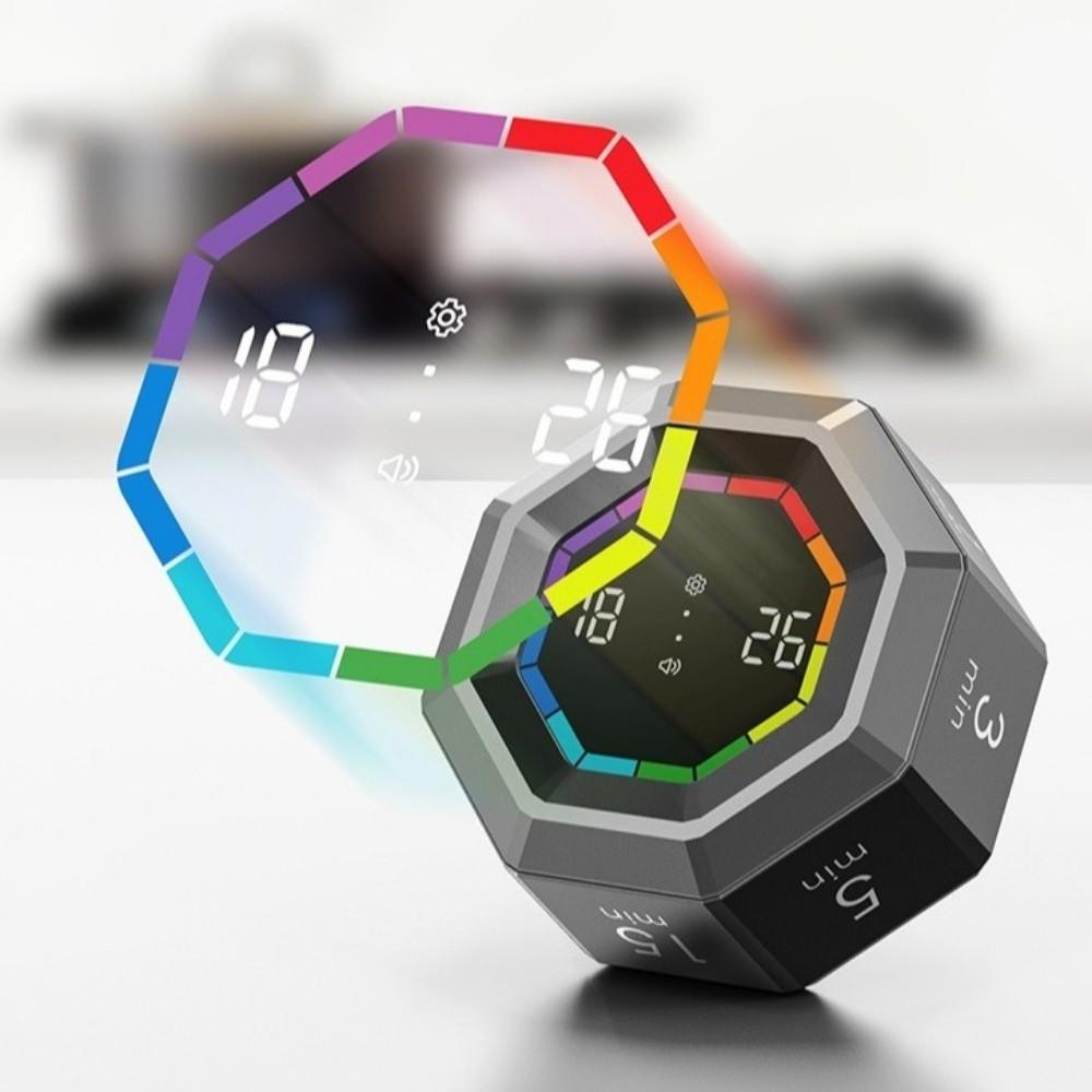 Intelligente Flip-Timer-Uhr Magnetischer Würfel-Timer Multifunktionaler Schwerkraftsensor-Timer Student